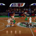Play the classic PS1 game NBA Hoopz for free online. Basketball-themed video game Hoopz is produced by Midway Games.